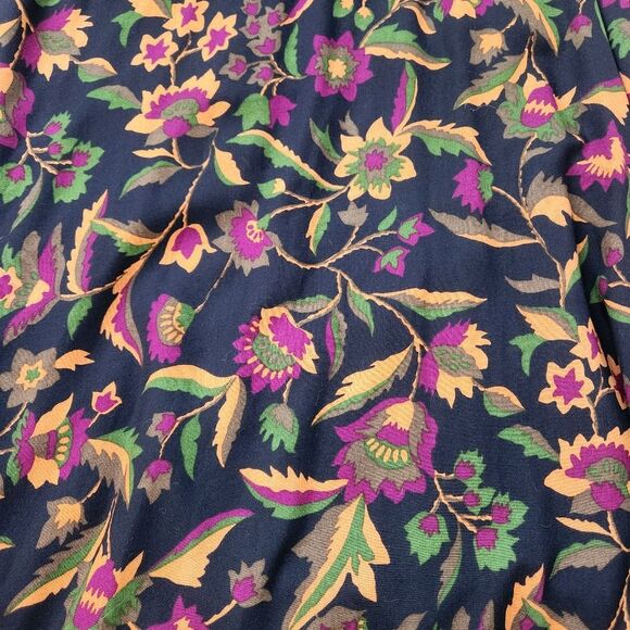 Dépèche Mode Vintage Long Sleeve Floral Shirt Dress Size 8 - Picture 2 of 12